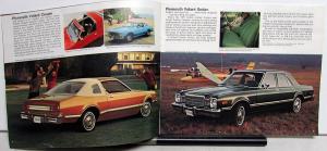 1977 Chrysler Plymouth Dealer Sales Brochure Cordoba Volare Van Trail Duster