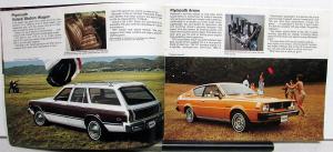 1977 Chrysler Plymouth Dealer Sales Brochure Cordoba Volare Van Trail Duster