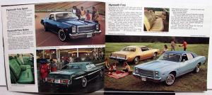 1977 Chrysler Plymouth Dealer Sales Brochure Cordoba Volare Van Trail Duster
