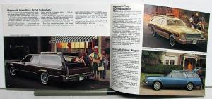 1977 Chrysler Plymouth Dealer Sales Brochure Cordoba Volare Van Trail Duster