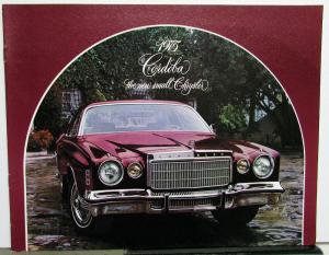 1975 Chrysler Cordoba Dealer Sales Brochure