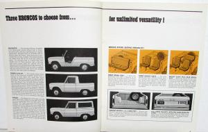 1966 Ford Bronco Dealer Sales Brochure Original