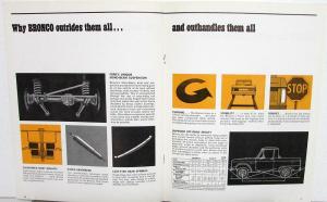 1966 Ford Bronco Dealer Sales Brochure Original