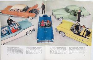 1955 Ford Annual Report Continental Mark II Thunderbird Fairlane Sunliner