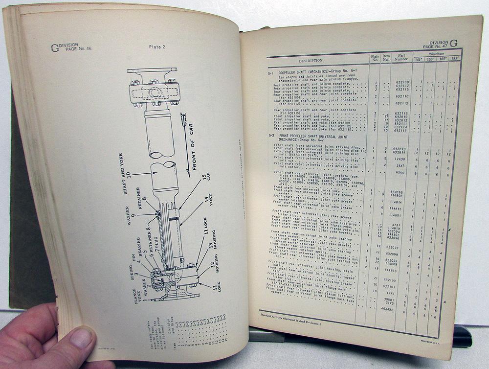1932 Studebaker 3 Ton Trucks Parts Catalog Book Series S120S150 SPAR