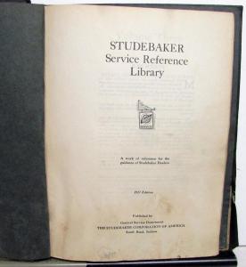 1927 Studebaker Service Reference Library Vol 3 Big Special Six Engine Fuel