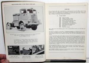 1941 Mack War Department Army Model NJU1 & 2 Tractor Truck Parts Price List 1189