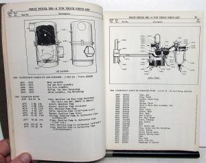 1941 Mack War Department Army Model NJU1 & 2 Tractor Truck Parts Price List 1189