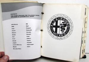 1971-1977 Chevrolet Dealers Foreign/Domestic Import Small Cars Guide Comparison