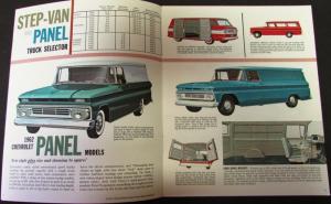 1962 Chevrolet Truck Panel Step Van Fwd Control Series C & P Sales Brochure Orig