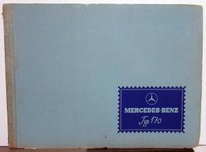 1935 Mercedes Benz Type 170 Dealer Sales Brochure Original German Text 1-35