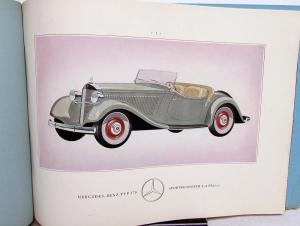 1935 Mercedes Benz Type 170 Dealer Sales Brochure Original German Text 1-35