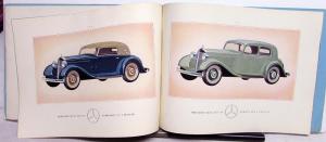 1935 Mercedes Benz Type 170 Dealer Sales Brochure Original German Text 1-35