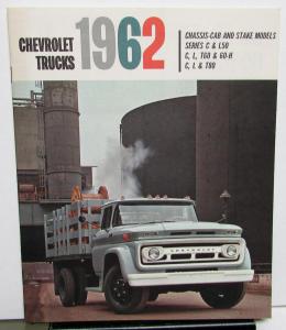 1962 Chevy Truck Chassis Cab Stake Series C L50 C L T60 T80 60H Sales Brochure