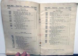 1928 Durant Four Star Series Dealer Repair Parts List Book Model M2 Original