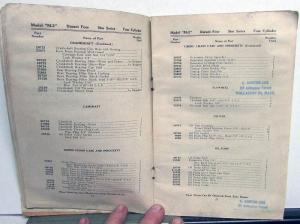 1928 Durant Four Star Series Dealer Repair Parts List Book Model M2 Original