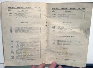 1928 Durant Four Star Series Dealer Repair Parts List Book Model M2 Original
