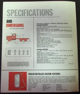 1962 Chevrolet Truck Series M80 Tandem HD Models Sales Brochure Original