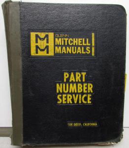 1960s 1970s Mitchell Crash Parts Books Chrysler Dodge Plymouth Cuda Charger Dart