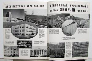 1937 Dayton Sure-Grip & Shore Co Concrete Form Ties Brochures Construction