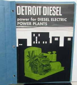 1969 1970 Detroit Diesel Power Plant Engines Sales Folder W/Price Quote