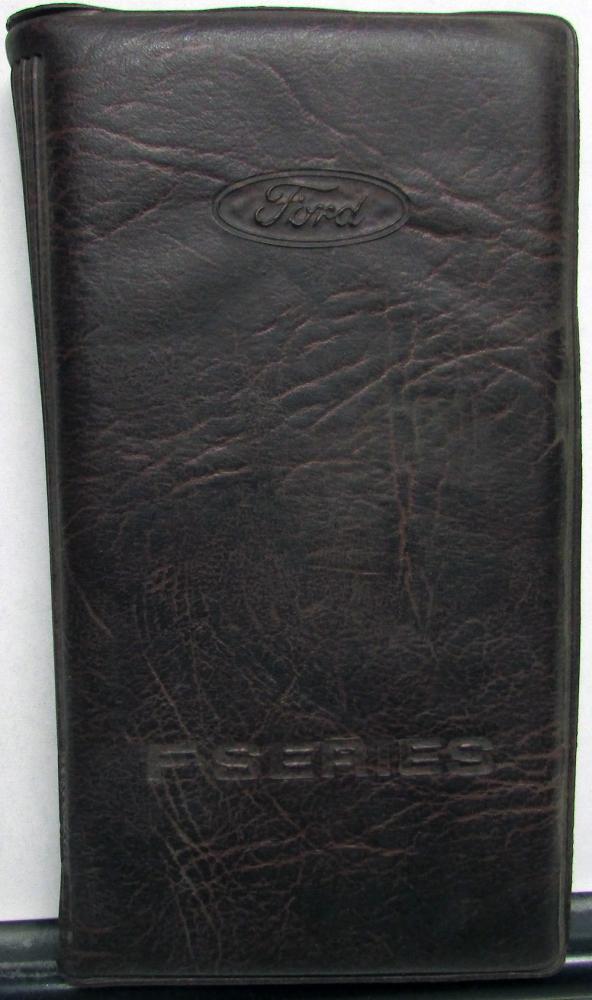 1992 Ford F Series Truck Owners Manual Guide Pickup F150 250 350 4X4 Gas