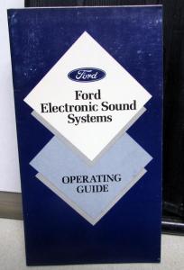 1992 Ford F Series Truck Owners Manual Guide Pickup F150 250 350 4X4 Gas