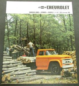 1963 Chevrolet Truck Chassis Cab Stake C L T 50 Thru 80 Sales Brochure R1 Orig