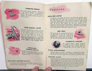 1957 Chevrolet 150 210 Bel Air Owners Manual Care & Operation Original