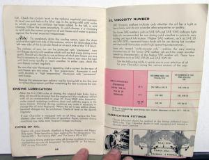 1957 Chevrolet 150 210 Bel Air Owners Manual Care & Operation Original