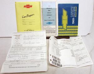 1969 Chevrolet Camaro Chevelle Nova Owners Manual W/Protection Plan & More Orig