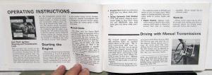 1969 Chevrolet Camaro Chevelle Nova Owners Manual W/Protection Plan & More Orig