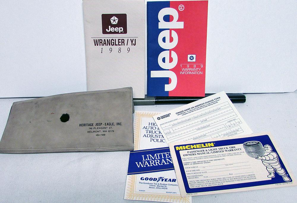 1990 JEEP WRANGLER YJ OWNERS MANUAL PDF visual data 4