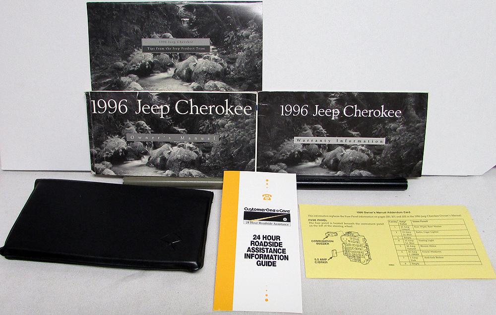 1996 Jeep Cherokee Original Owners Manual Packet