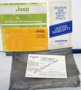1985 Jeep Cherokee Wagoneer Original Owners Manual Packet