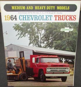 1964 Chevrolet Chassis Tilt Low Cab Stake LCF Med & HD Trucks Sales Brochure