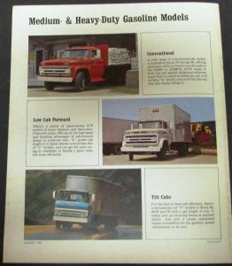 1964 Chevrolet Chassis Tilt Low Cab Stake LCF Med & HD Trucks Sales Brochure