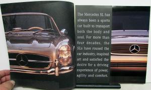 1995 Mercedes Benz SL Class Prestige Dealer Sales Brochure 320 500 600
