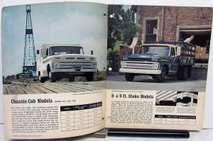 1964 Chevrolet Truck Light Duty Chassis Cab & Stake Sales Brochure Original