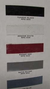 1963 Chevrolet Brochure Folder Car Color Paint Chips Corvette Chevy II Impala