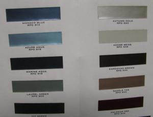 1963 Chevrolet Brochure Folder Car Color Paint Chips Corvette Chevy II Impala