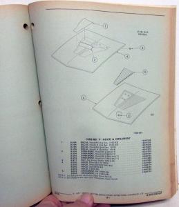 1988 Chevrolet Camaro Dealer Parts & Illustrations Catalog Book F Body GM Orig