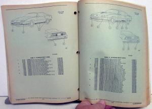 1988 Chevrolet Camaro Dealer Parts & Illustrations Catalog Book F Body GM Orig