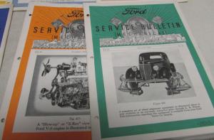 1935 Ford Service Bulletins Full Set Dealer Repair & Troubleshooting Updates