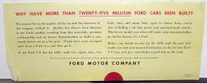 1938 Ford Sales Mailer Folder Stepping Up To The V8 Class Original Rare