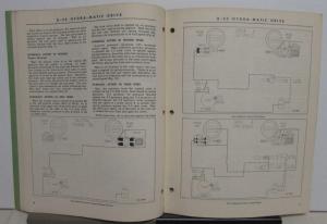 1953 Kaiser Frazer Hydra-Matic Transmission Shop Manual Supplement Model K-53