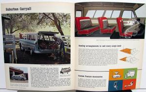 1964 Chevrolet Truck Suburban Carryalls Sales Brochure Folder Original