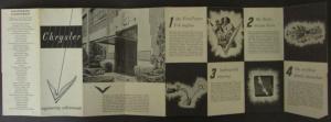 1951 Chrysler Engineering Achievements Sales Brochure Leaflet New Yorker