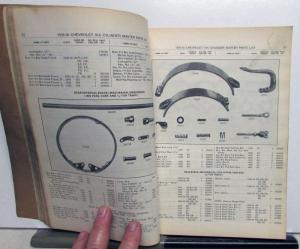 1929-1936 Chevrolet Chassis Parts List Book Six Cylinder Models Original