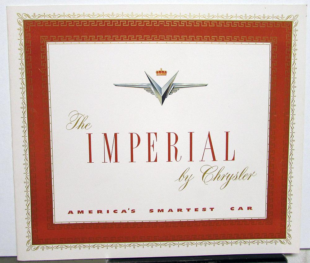 1951 Chrysler Imperial Sales Brochure Original